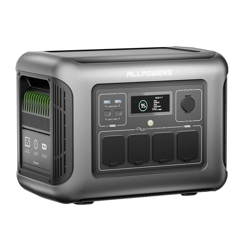 ALLPOWER Solar Generator Kit 1600W (R1500 LITE+ SE200 100W Solar Panel)